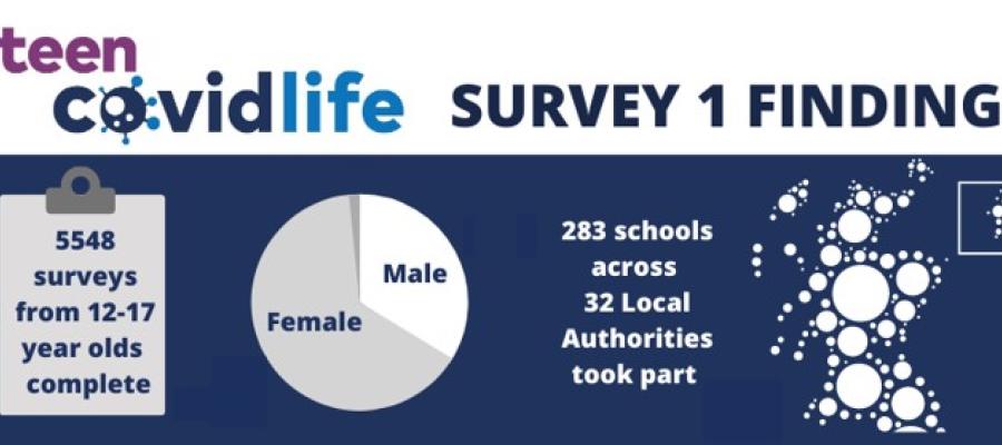 Teen covid life survey 1 infographic