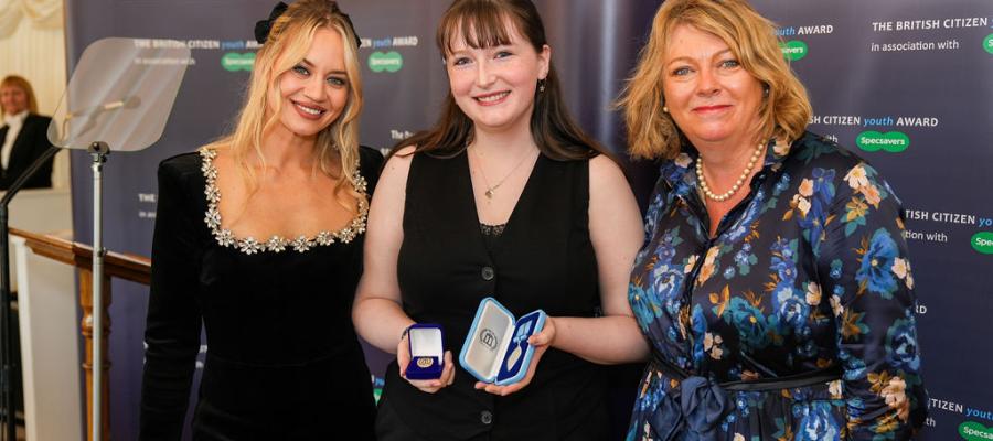 Eva Drummond presented with British Citizen Youth Award Medal of Honour