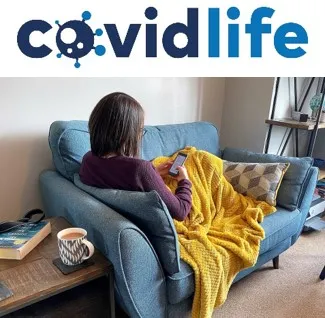 Chloe phone with covidlife logo