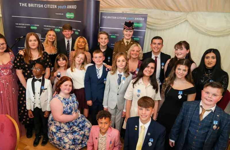British Citizen Youth Award young medalists