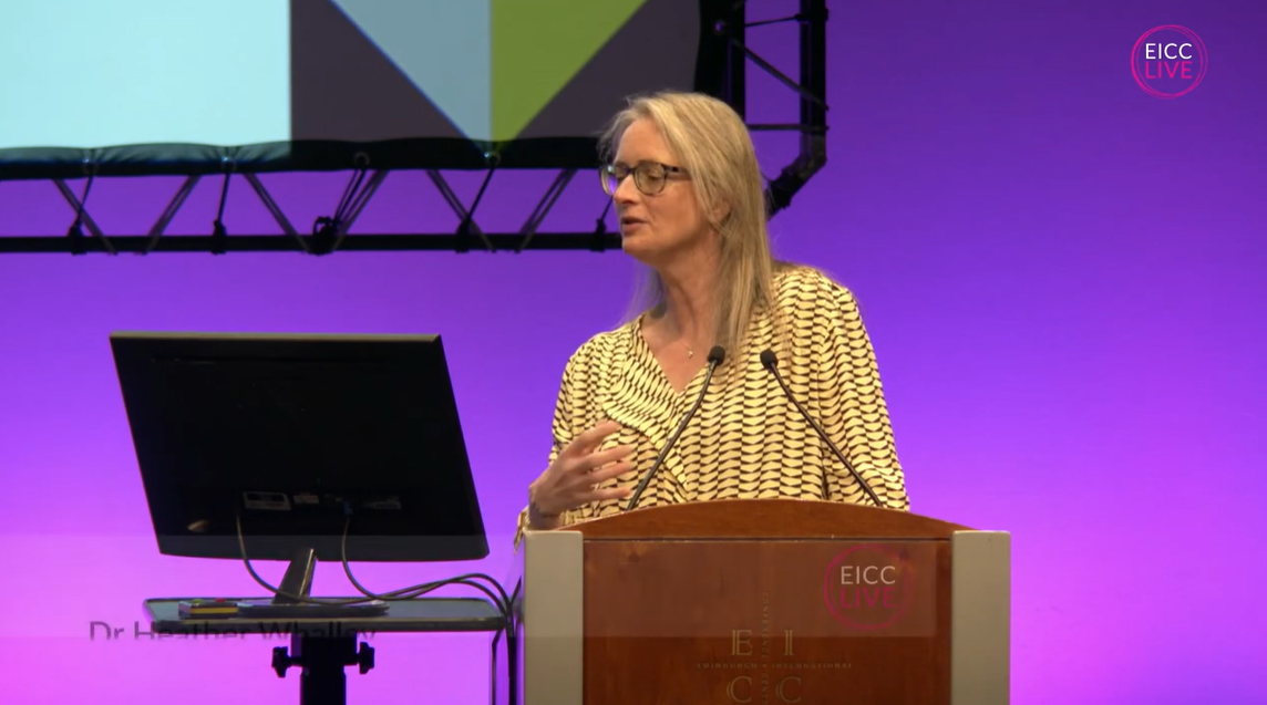 Prof. Heather Whalley Speaking at the EICC in Edinburgh